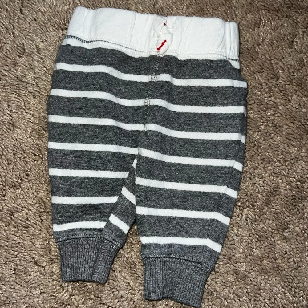 Carter’s Gerber and other Brands Baby Boy Bundle Gray and White Size NB-6 Mos